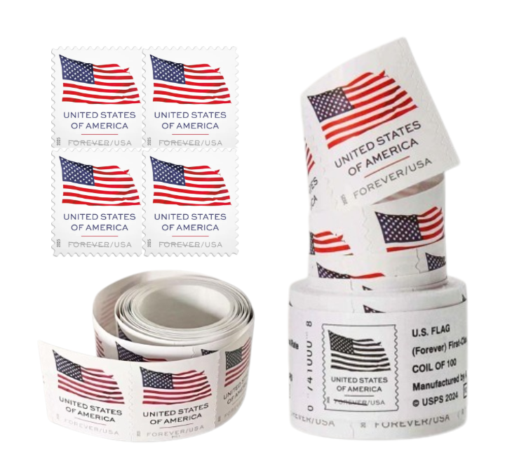 2025 flag Forever Stamps coil